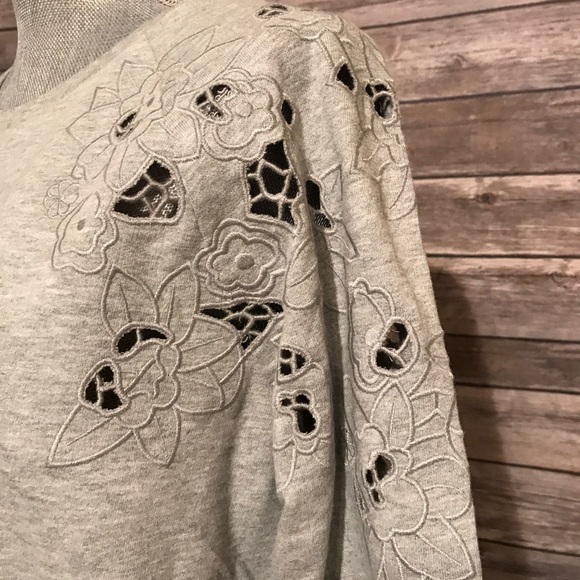 NWOT LOFT gray sweater size large - Picture 5 of 7